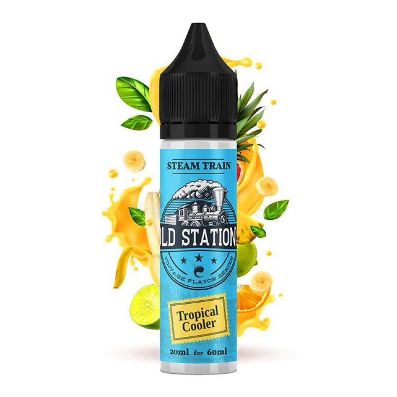 Steam Train Old Stations Tropical Cooler 20ml/60ml Steam Train Shake & Vape - Steam Train Old Stations Tropical Cooler 20ml/60ml