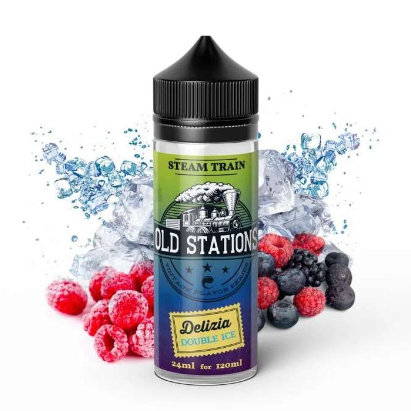 Steam Train Shake & Vape - Steam Train Old Stations Delizia Double Ice 24ml/120ml