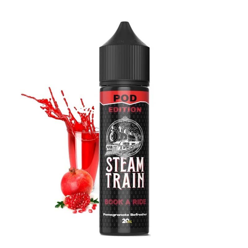 Steam Train POD Edition Book a Ride 20ml/60ml Steam Train Shake & Vape - Steam Train POD Edition Book a Ride 20ml/60ml