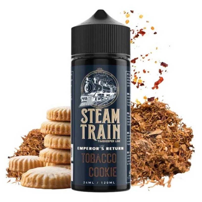 Steam Train Timekeeper Line Emperors Return Tobacco Cookie 24ml/120ml Steam Train Shake & Vape - Steam Train Timekeeper Line Emperors Return Tobacco Cookie 24ml/120ml