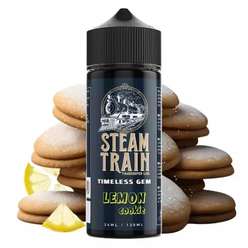 Steam Train Timekeeper Line Timeless Gem Lemon Cookie 24ml/120ml Steam Train Shake & Vape - Steam Train Timekeeper Line Timeless Gem Lemon Cookie 24ml/120ml