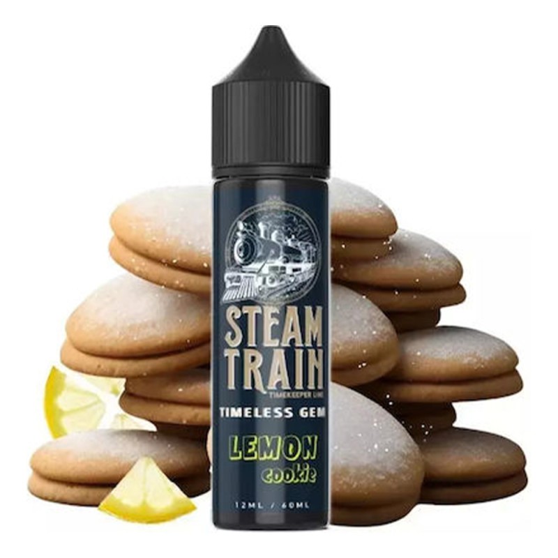 Steam Train Timekeeper Line Timeless Gem Lemon Cookie 12ml/60ml Steam Train Shake & Vape - Steam Train Timekeeper Line Timeless Gem Lemon Cookie 12ml/60ml
