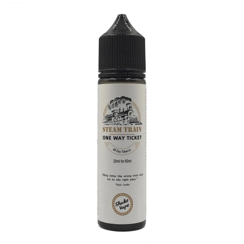 Steam Train One Way Ticket Flavor Shot 20ml/60ml Steam Train Shake & Vape - Steam Train One Way Ticket Flavor Shot 20ml/60ml