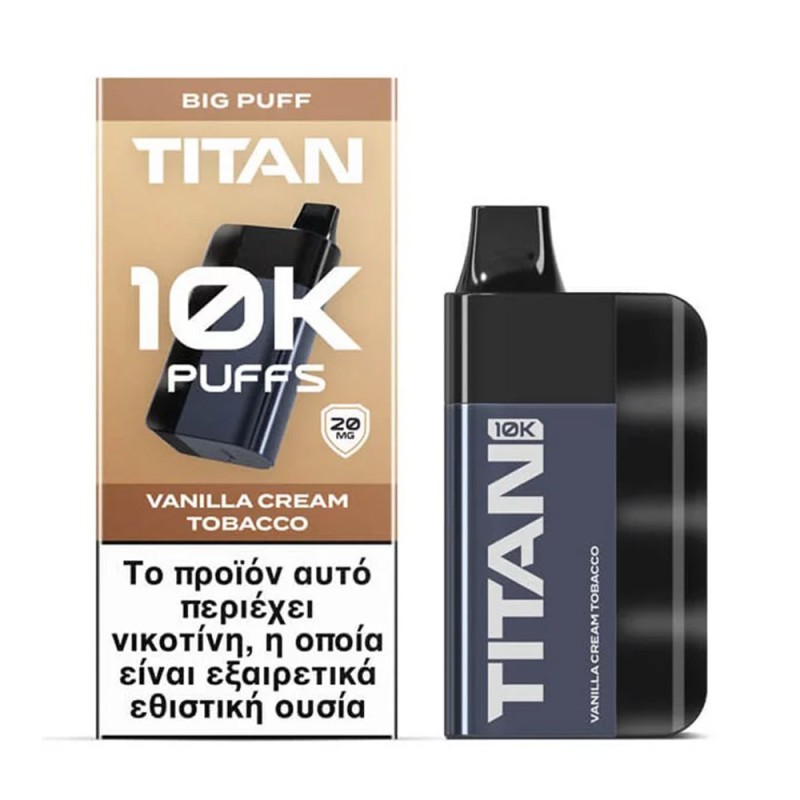 TITAN Vanilla Cream Tobacco 8x2ml 20mg Συσκευές Μιας Χρήσης - TITAN Vanilla Cream Tobacco 8x2ml 20mg