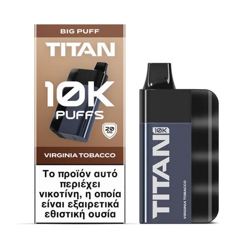 TITAN Virginia Tobacco 8x2ml 20mg Συσκευές Μιας Χρήσης - TITAN Virginia Tobacco 8x2ml 20mg
