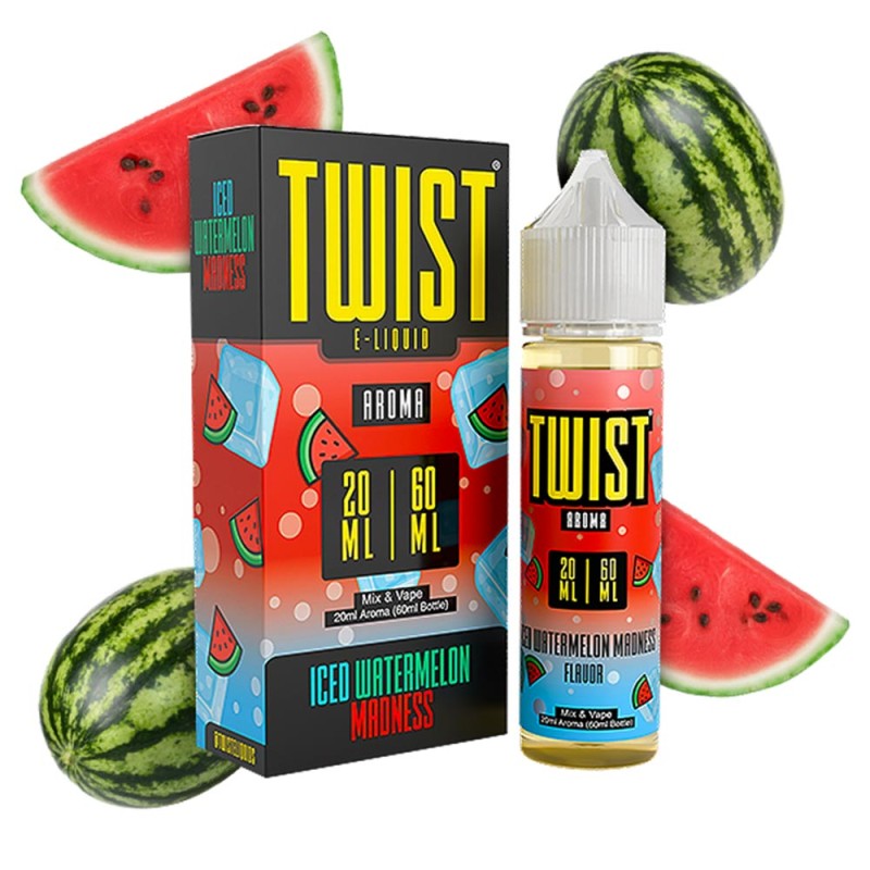 Twist Iced Watermelon Madness 20ml/60ml Twist Eliquids - Twist Iced Watermelon Madness 20ml/60ml