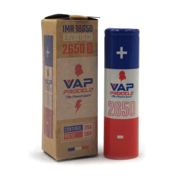 French Vape Batteries by Vap Procell | 18650 3500 mAh & 21700 4200 mAh IMR