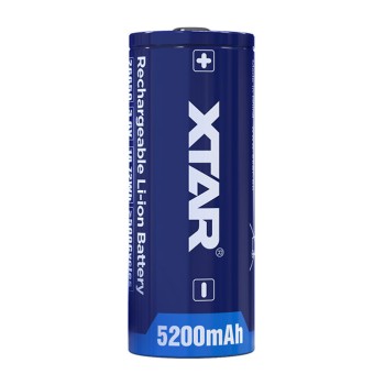 XTAR 26650 Li-ion Battery 5200mAh XTAR 26650 Li-ion Battery 5200mAh