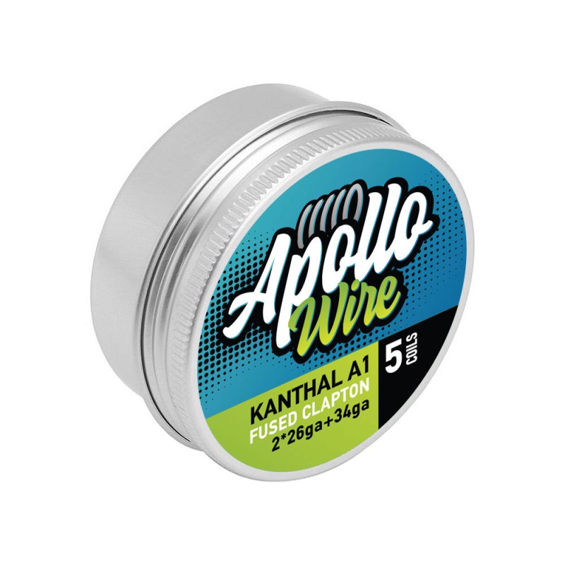Σύρματα και Βαμβάκια - Apollo Kanthal A1 Fused Clapton  2x26ga+34ga / 0.5ohm / 5 Coils