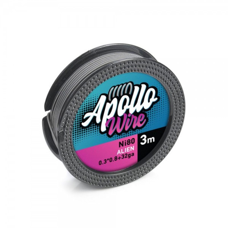 Apollo Ni80 Alien Wire 0.3x0.8+32ga / 3m Σύρματα και Βαμβάκια - Apollo Ni80 Alien Wire 0.3x0.8+32ga / 3m