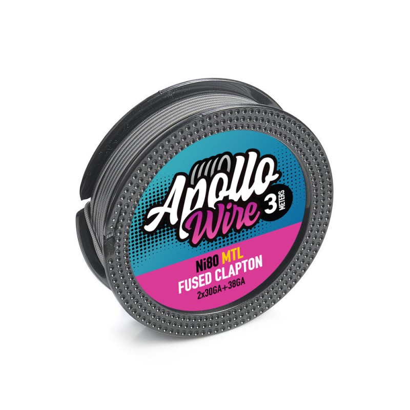Apollo Ni80 MTL Fused Clapton Wire 3m Σύρματα και Βαμβάκια - Apollo Ni80 MTL Fused Clapton Wire 3m