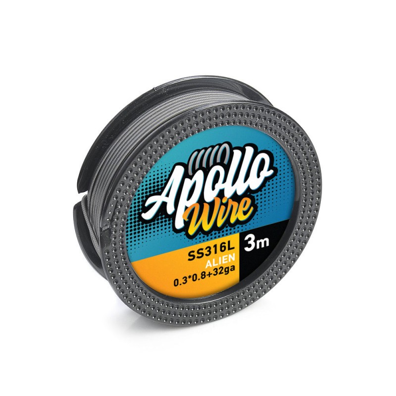 Apollo SS 316L Alien Wire 0.3x0.8+32ga / 3m Σύρματα και Βαμβάκια - Apollo SS 316L Alien Wire 0.3x0.8+32ga / 3m