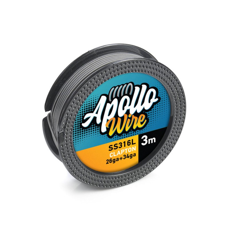 Σύρματα και Βαμβάκια - Apollo SS 316L Clapton Wire 26ga+34ga / 3m