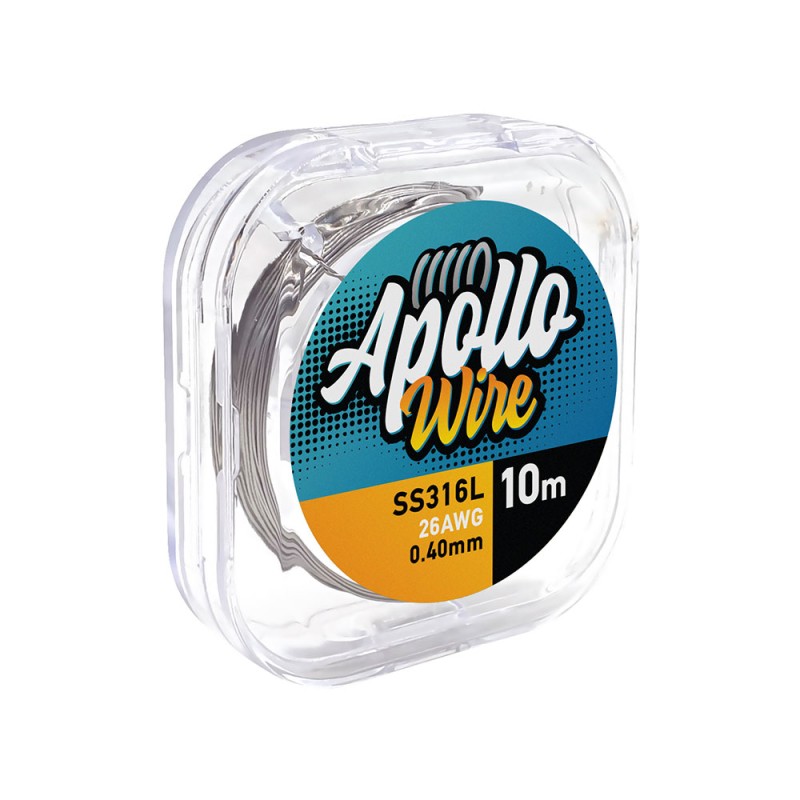 Apollo SS 316L Wire 26AWG / 0.40mm / 10m Σύρματα και Βαμβάκια - Apollo SS 316L Wire 26AWG / 0.40mm / 10m