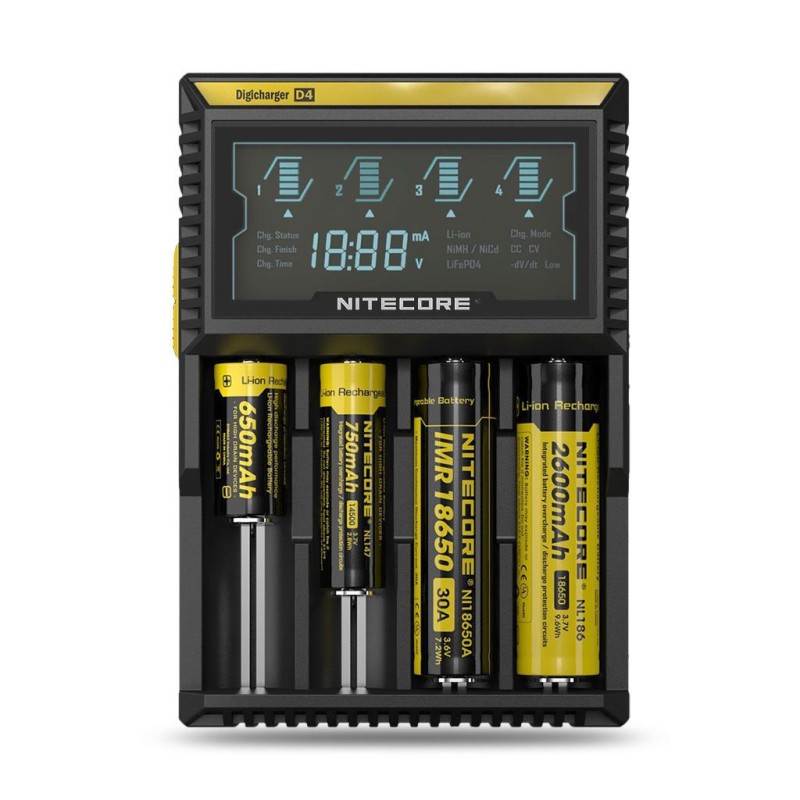 Nitecore Digicharger D4 Charger Φορτιστές - Nitecore Digicharger D4 Charger