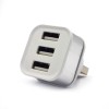 Mini Φορτηστής USB 2.0 - 3 Θυρών με σύνδεση USB-A Φορτιστές - Mini Φορτηστής USB 2.0 - 3 Θυρών με σύνδεση USB-A