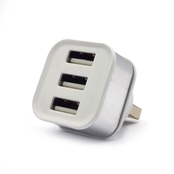 Mini Φορτηστής USB 2.0 - 3 Θυρών με σύνδεση USB-A