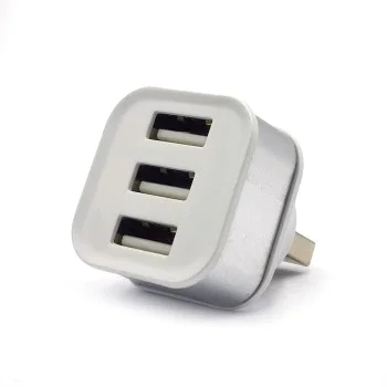 Mini Φορτηστής USB 2.0 - 3 Θυρών με σύνδεση USB-A