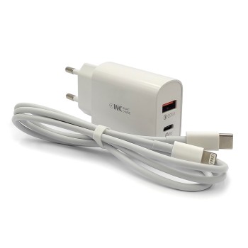 WK Φορτιστής USB C / Lightning & USB / USB-C WK Φορτιστής USB C / Lightning & USB / USB-C