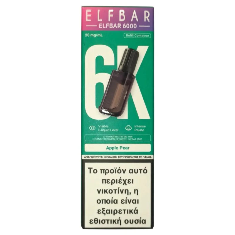 Elf Bar 6000 Apple Pear 10ml - Prefilled Pods