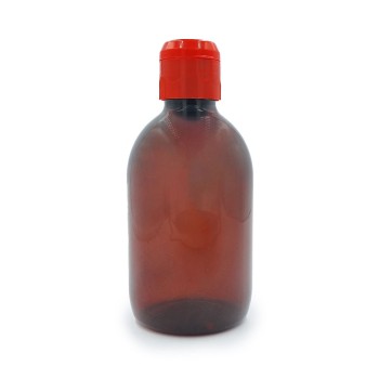 PET Amber Πλαστικό Μπουκάλι 250ml