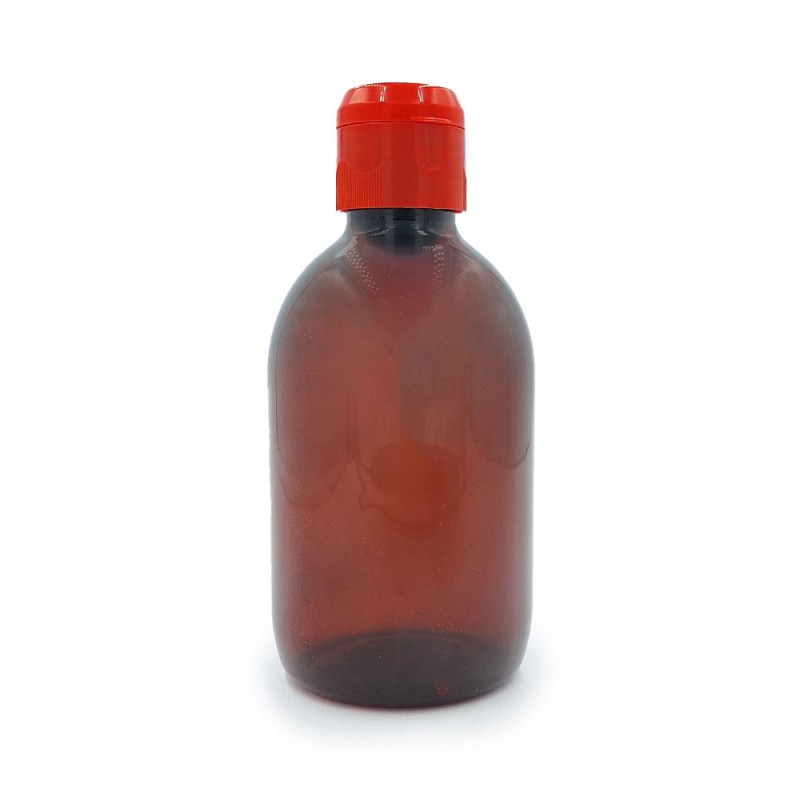PET Amber Πλαστικό Μπουκάλι 250ml Άδεια μπουκάλια - PET Amber Πλαστικό Μπουκάλι 250ml