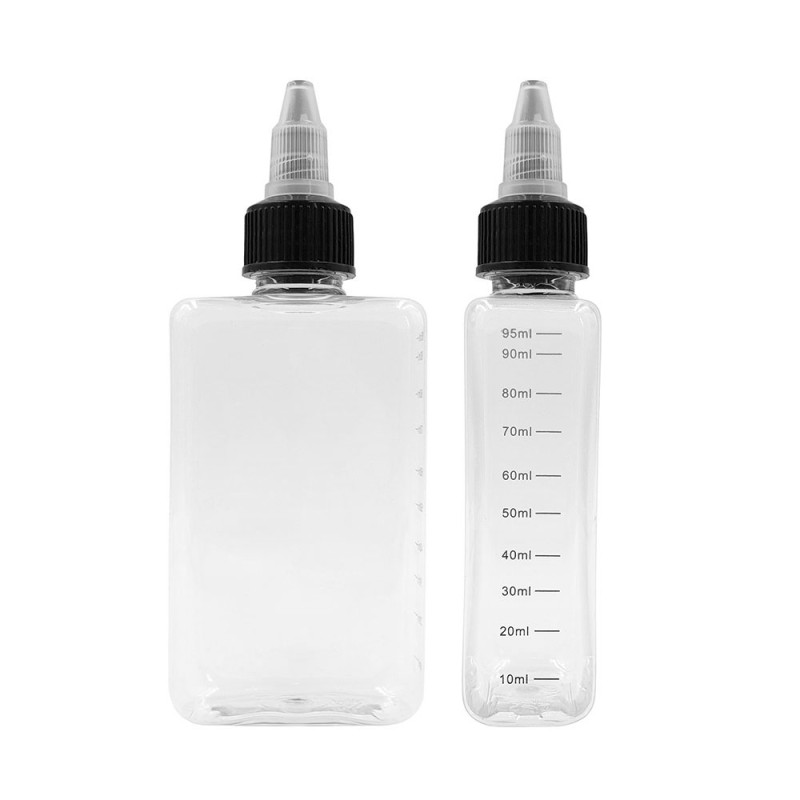 PET Πλαστικό Μπουκάλι Πλακέ - 100ml Άδεια μπουκάλια - PET Πλαστικό Μπουκάλι Πλακέ - 100ml