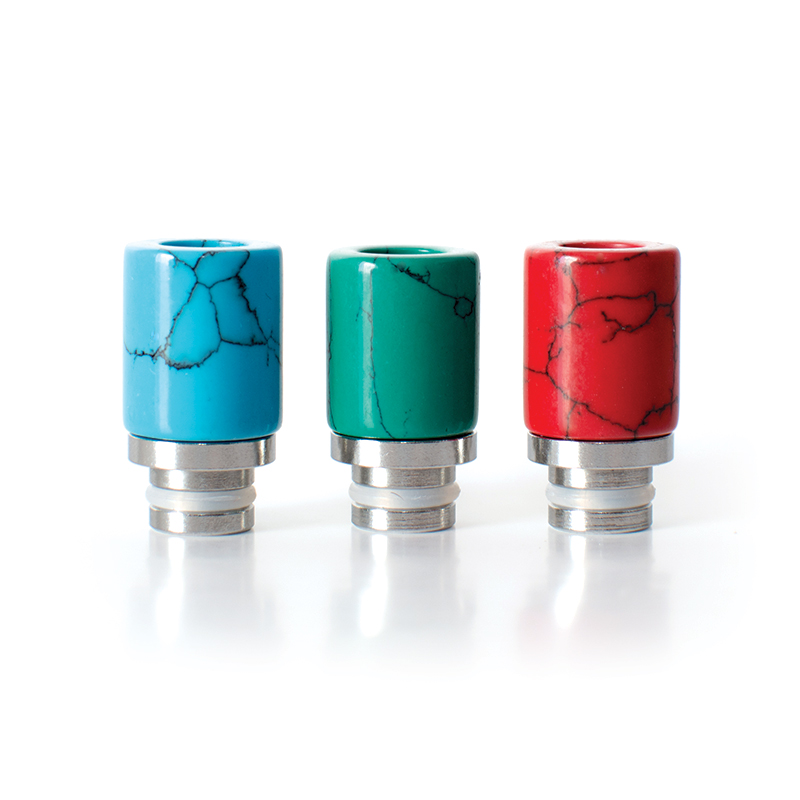 Drip Tip Stainless+Turquoise Φίλτρα & Drip Tips - Drip Tip Stainless+Turquoise