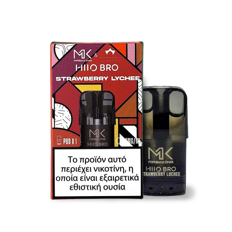 Scandal Maskking Pod Strawberry Lychee 2ml Scandal Prefilled Pods - Scandal Maskking Pod Strawberry Lychee 2ml