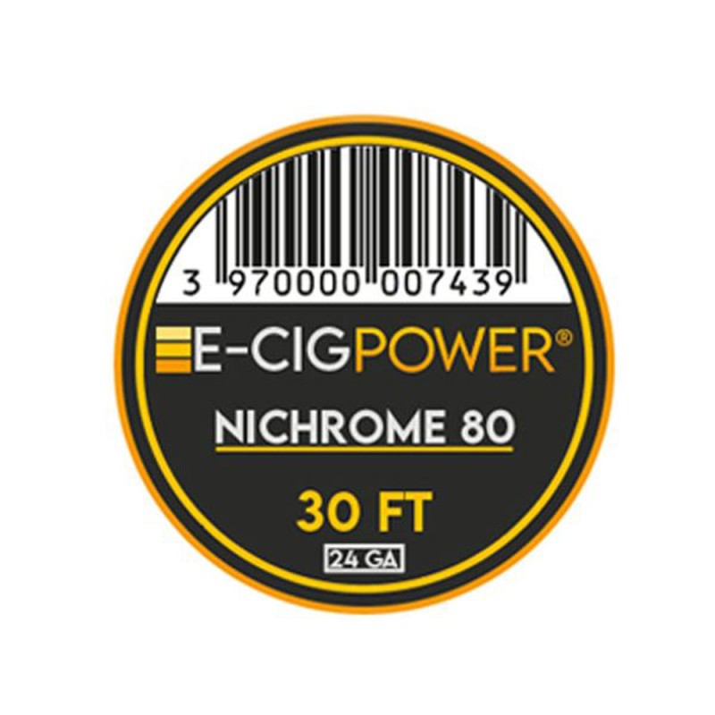 E-Cig Power Coil Nichrome 80 9m 24GA Σύρματα και Βαμβάκια - E-Cig Power Coil Nichrome 80 9m 24GA