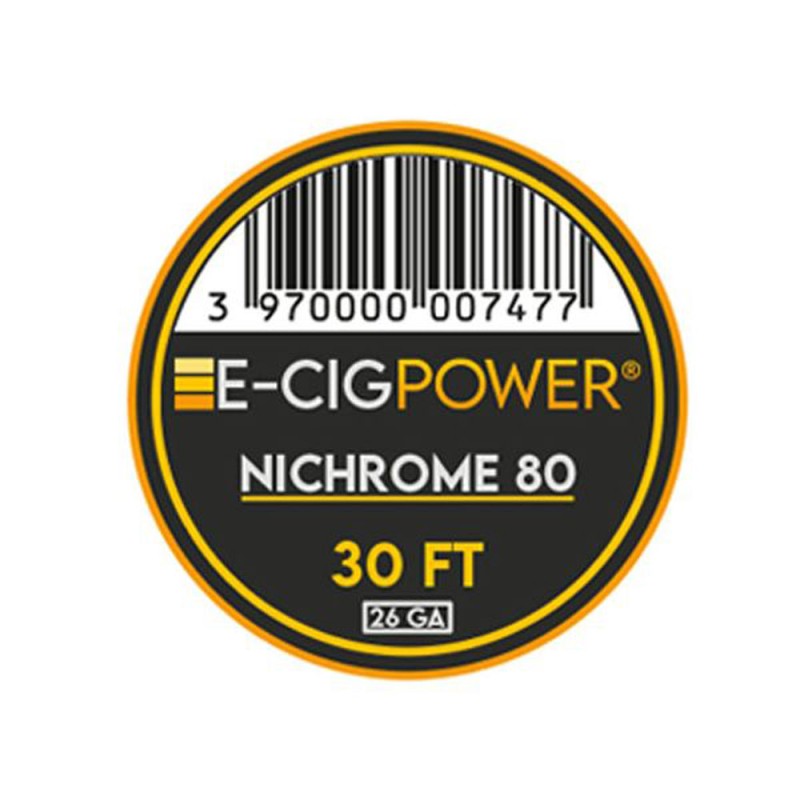 E-Cig Power Coil Nichrome 80 9m 26GA Σύρματα και Βαμβάκια - E-Cig Power Coil Nichrome 80 9m 26GA