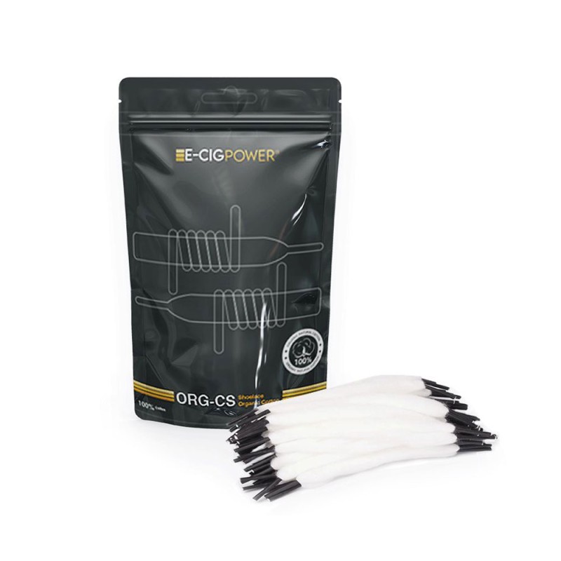 E-Cig Power ORG CS Shoelace Organic Cotton Σύρματα και Βαμβάκια - E-Cig Power ORG CS Shoelace Organic Cotton