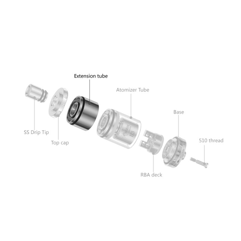 UD Goblin mini V3 Extension SS tube Έτοιμες αντιστάσεις - UD Goblin mini V3 Extension SS tube