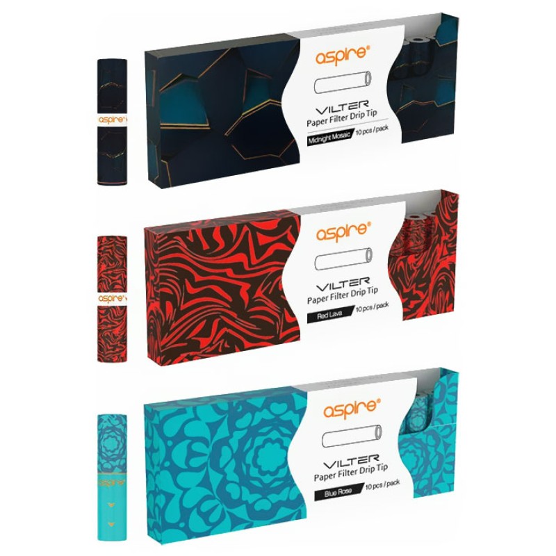 Aspire Vilter Paper Filter Drip Tip (10 Pack) Διάφορα - Aspire Vilter Paper Filter Drip Tip (10 Pack)