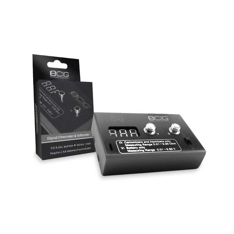 ECig Digital Ohmmeter & Voltmeter Προθήκες / Βολτόμετρα - ECig Digital Ohmmeter & Voltmeter