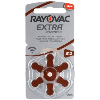 Rayovac Extra Advanced 312 PR41 Batteries 1x6 Kit Rayovac Extra Advanced 312 PR41 Batteries 1x6 Kit