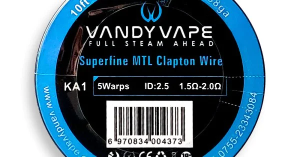 elfbar elfa kaufen Vandy Vape Superfine ΚΑ1 MTL Clapton Wire 30ga + 38ga 3m