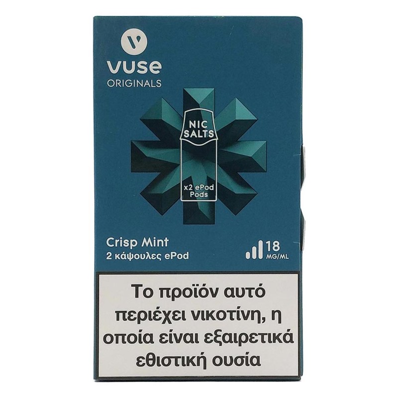 VUSE Epod Crisp Mint VUSE Προγεμισμένα Pods - VUSE Epod Crisp Mint