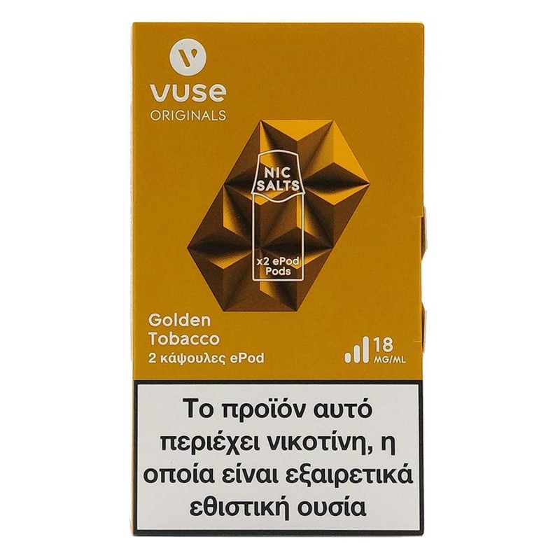 VUSE Epod Golden Tobacco VUSE Προγεμισμένα Pods - VUSE Epod Golden Tobacco