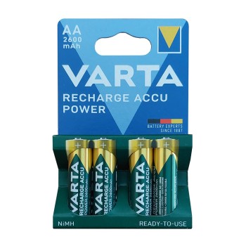 4x AA Varta Recharge - 2600mAh 4x AA Varta Recharge - 2600mAh