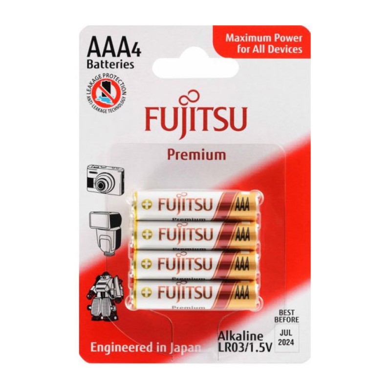 Χύμα Προϊόντα - Fujitsu Premium Alkaline LR03 1.5V AAA 4 τεμ.
