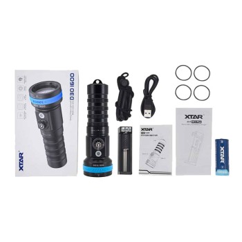 Xtar D30 1600 Flashlight Full Set
