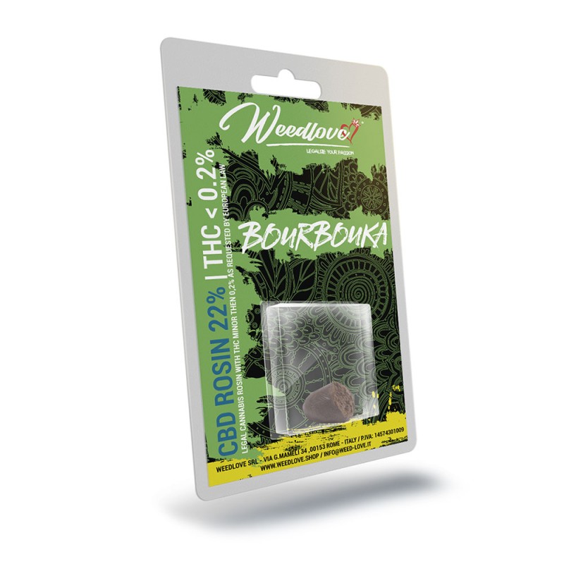 Weedlove Bourbouka CBD Hash 1gr CBD Ανθοί & Hash - Weedlove Bourbouka CBD Hash 1gr