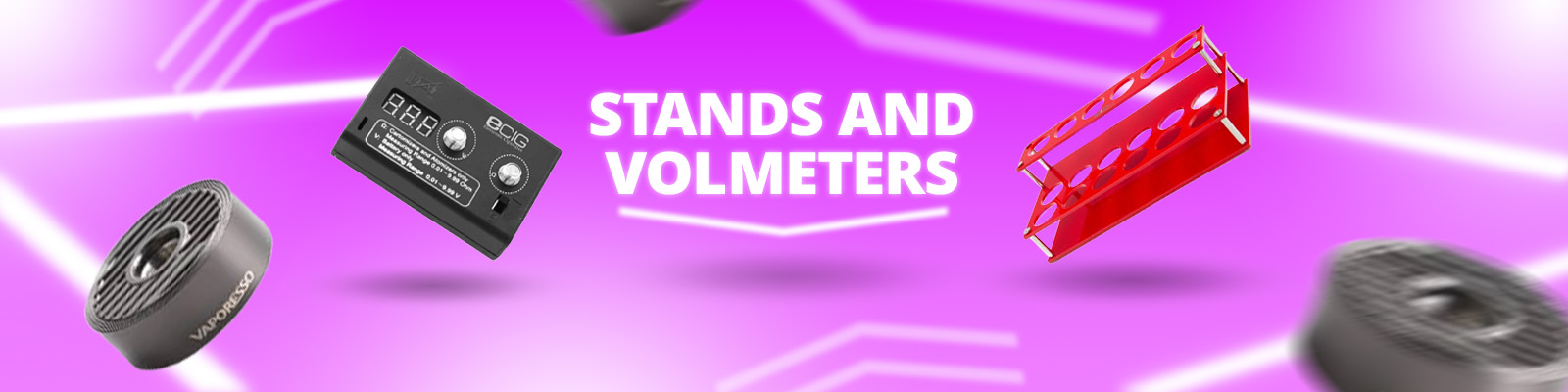 display stands & voltmeters